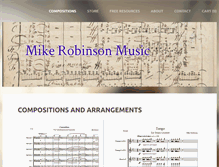 Tablet Screenshot of mrobinsonmusic.com